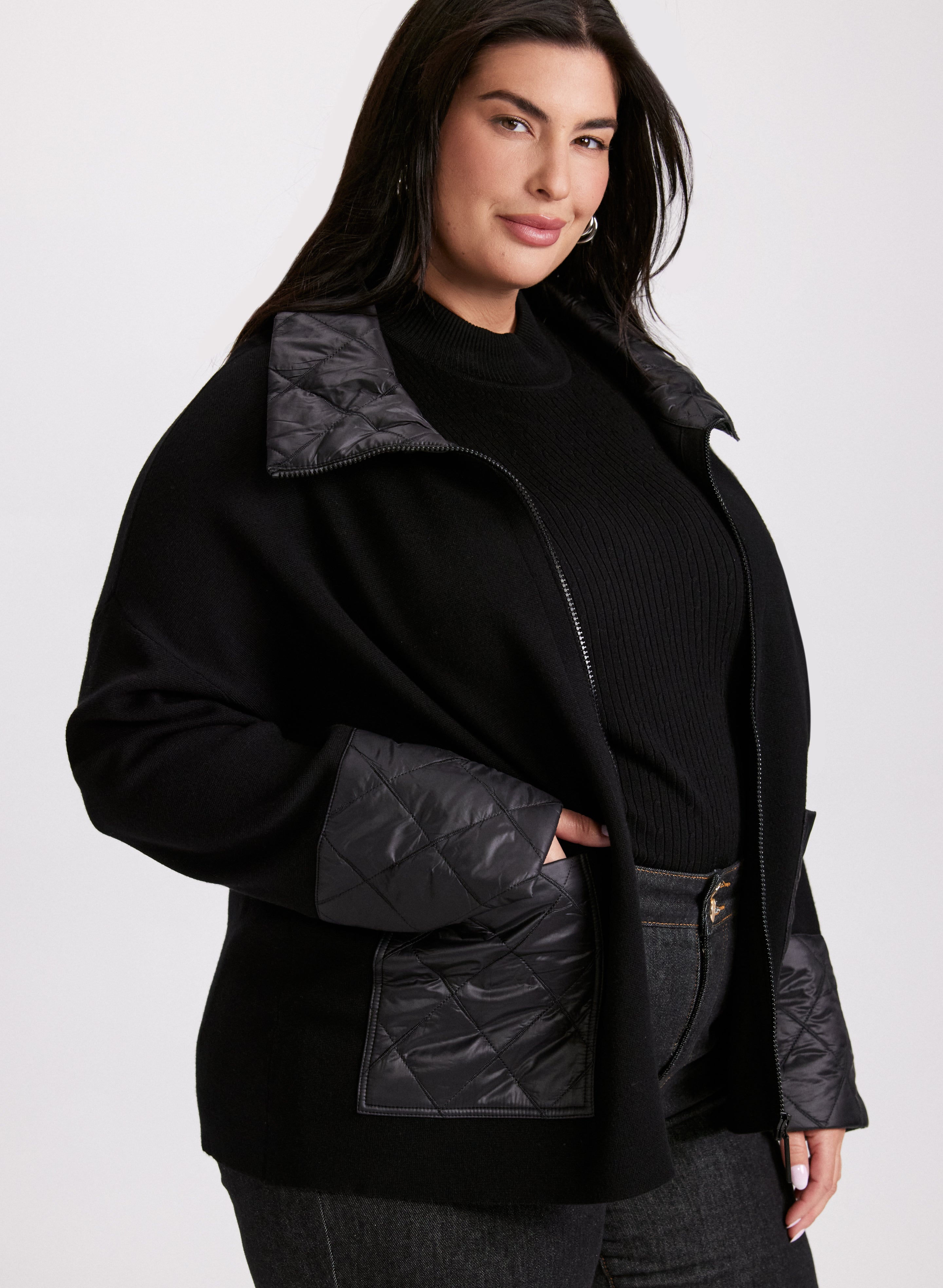 Joseph Ribkoff - Quilt Detail Cardigan-Tactilefable