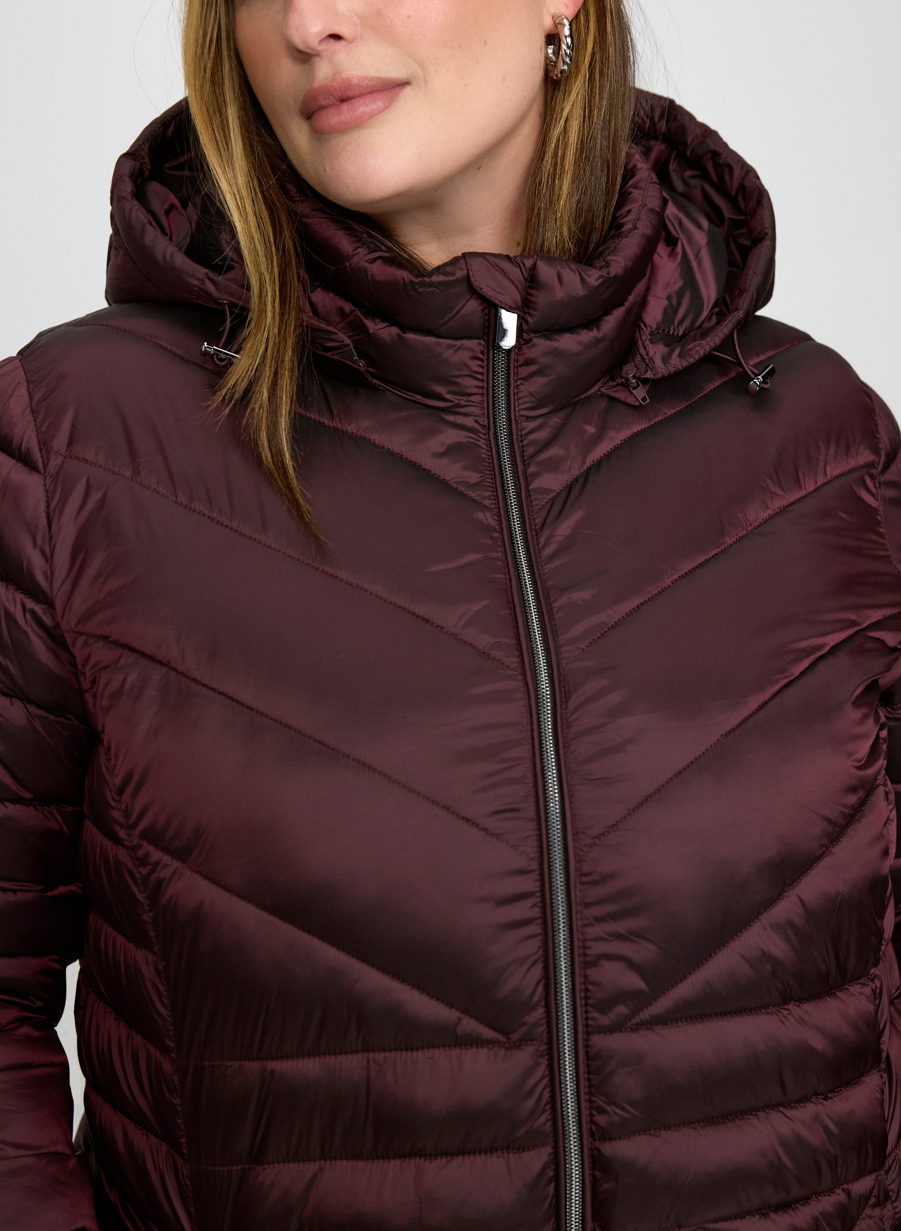 Quilted Hood Coat-Tactilefable