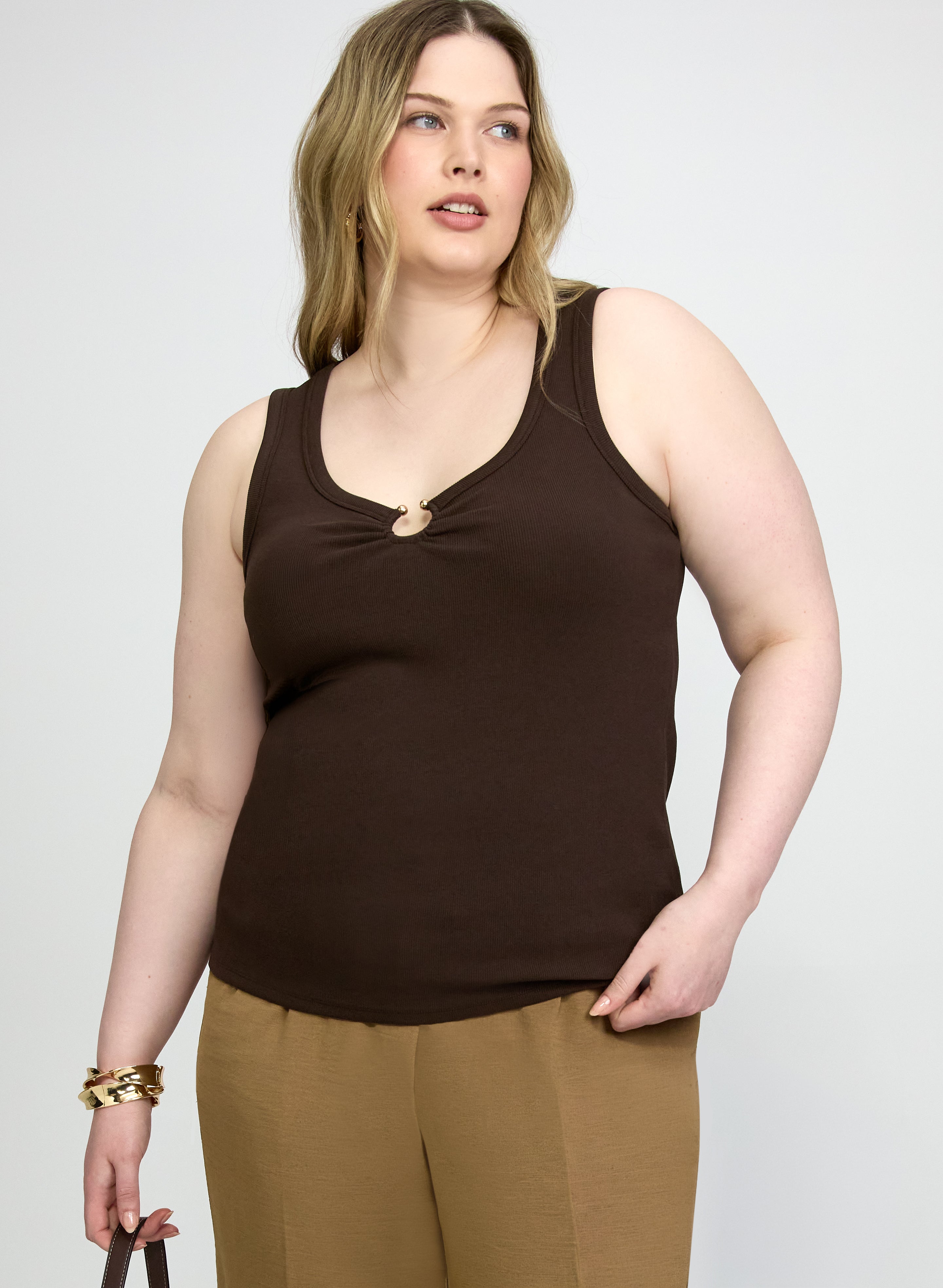 Rib Knit Cotton Cami-Tactilefable