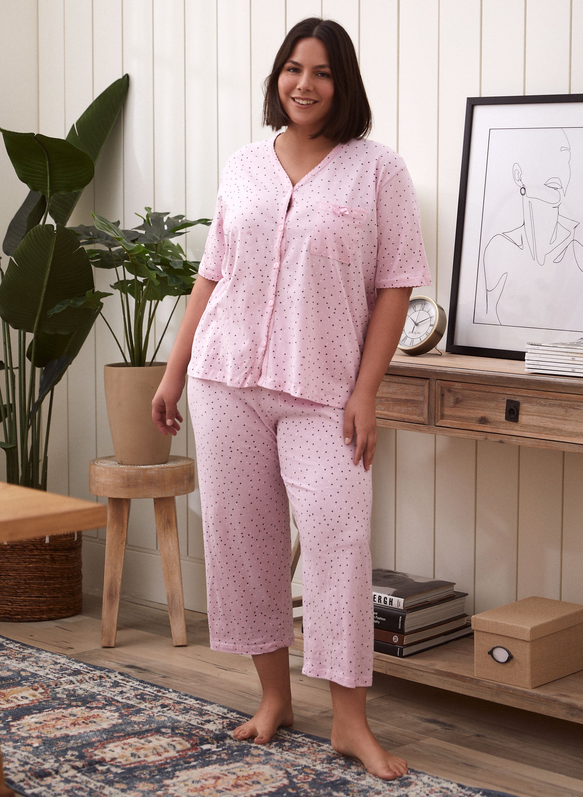 Dot Print Pyjama Set-Tactilefable