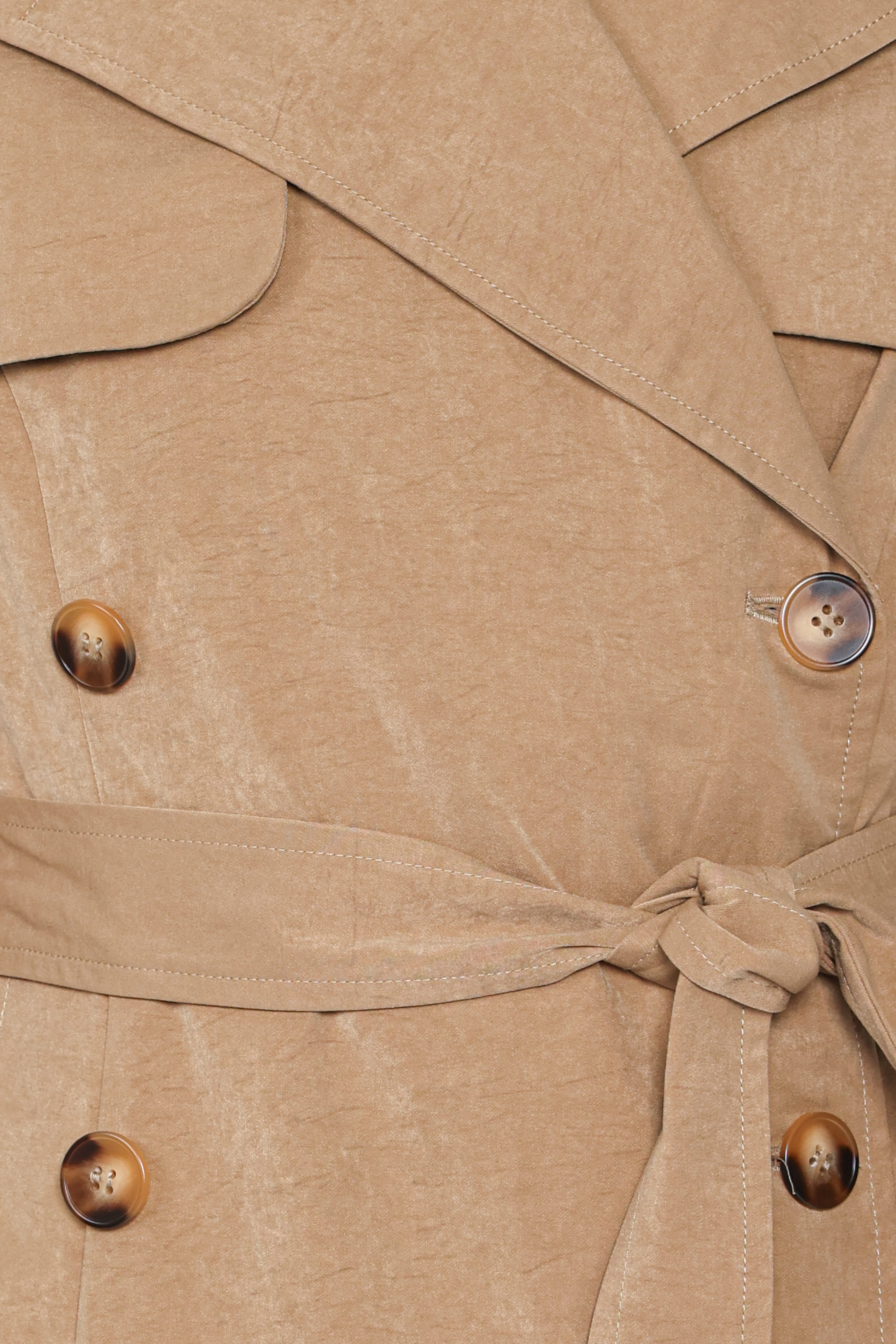 Hilda Structured Trench - Khaki-Tactilefable