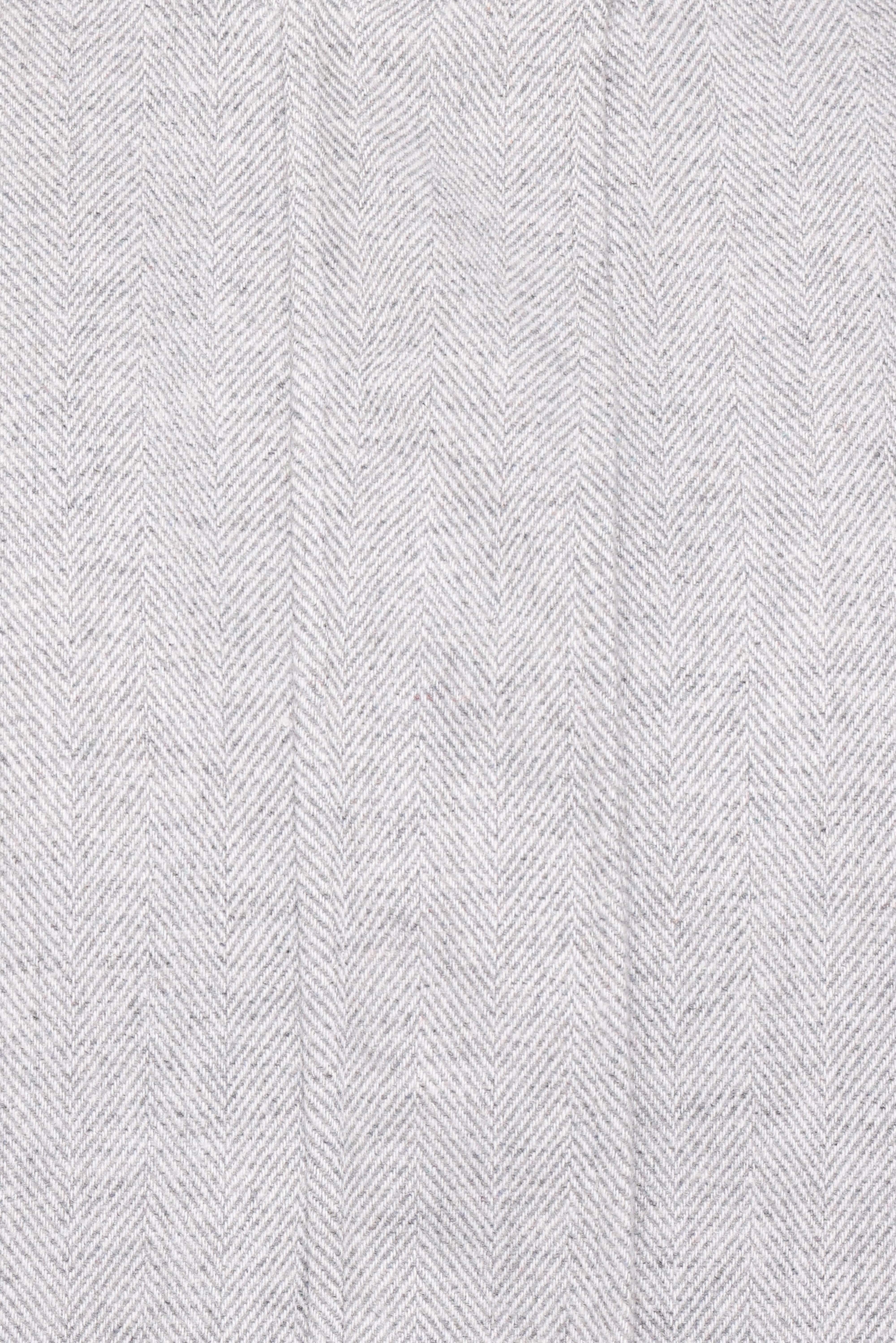 Peyton Funnel Neck Bomber Jacket - Grey Herringbone-Tactilefable
