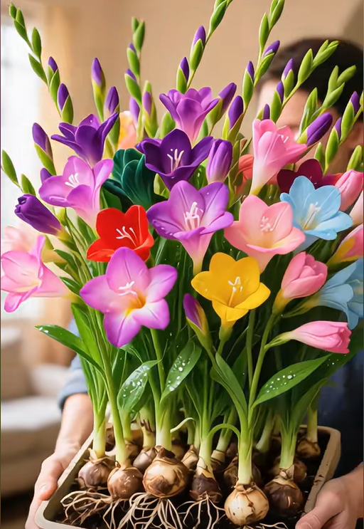 🌼Fragrant Freesia Bulbs – A Burst of Color and Scent in Every Bloom