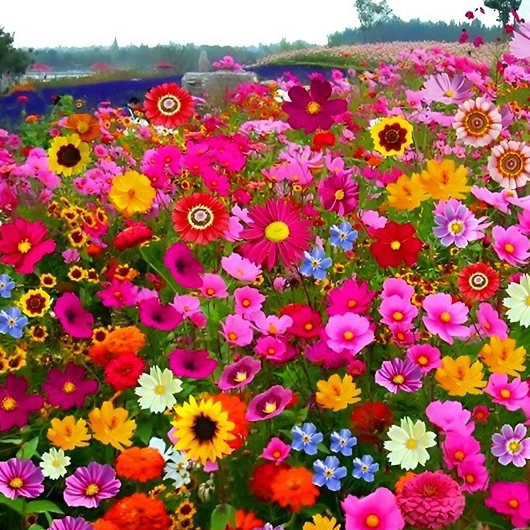 Gemischte saisonal blühende Blumensamen - Pflegeleicht