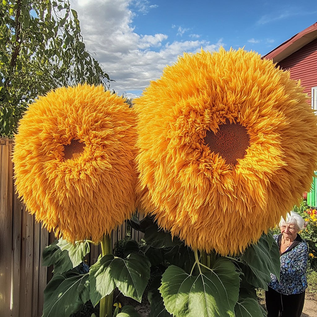 🌻 Bezaubernde Riesenteddy-Bär-Sonnenblume 🔆