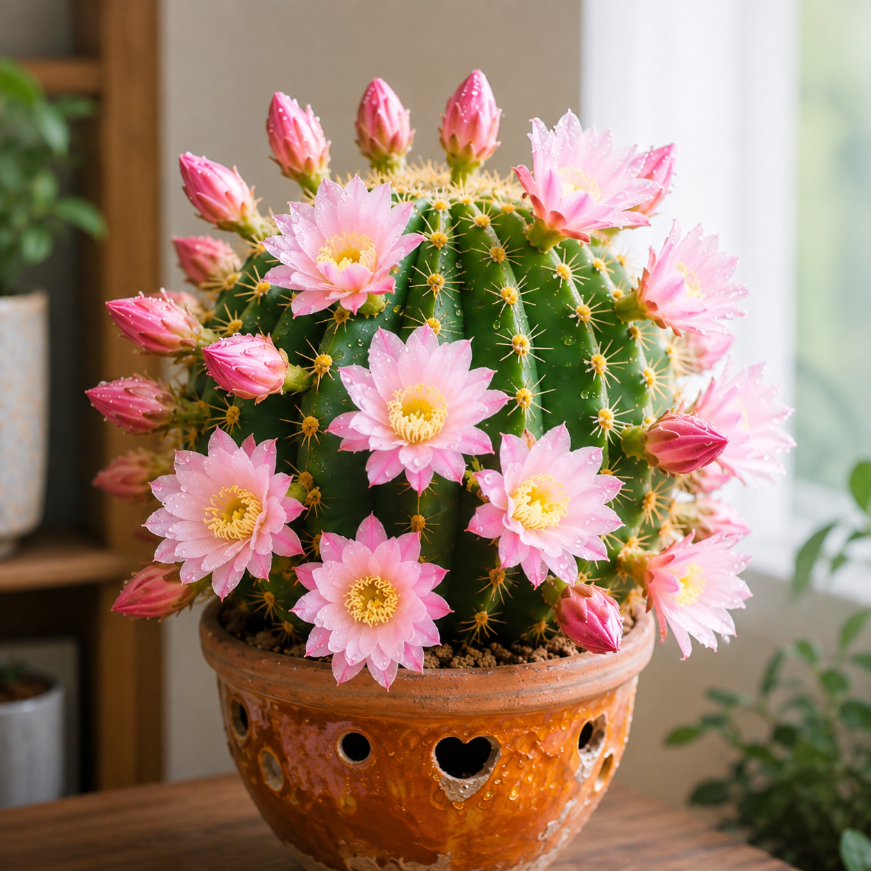 🌵 Dwarf Chin Cactus – The Easy-Care Flower That Blooms from Spring to Winter, Heat-Loving & Sun-Tolerant