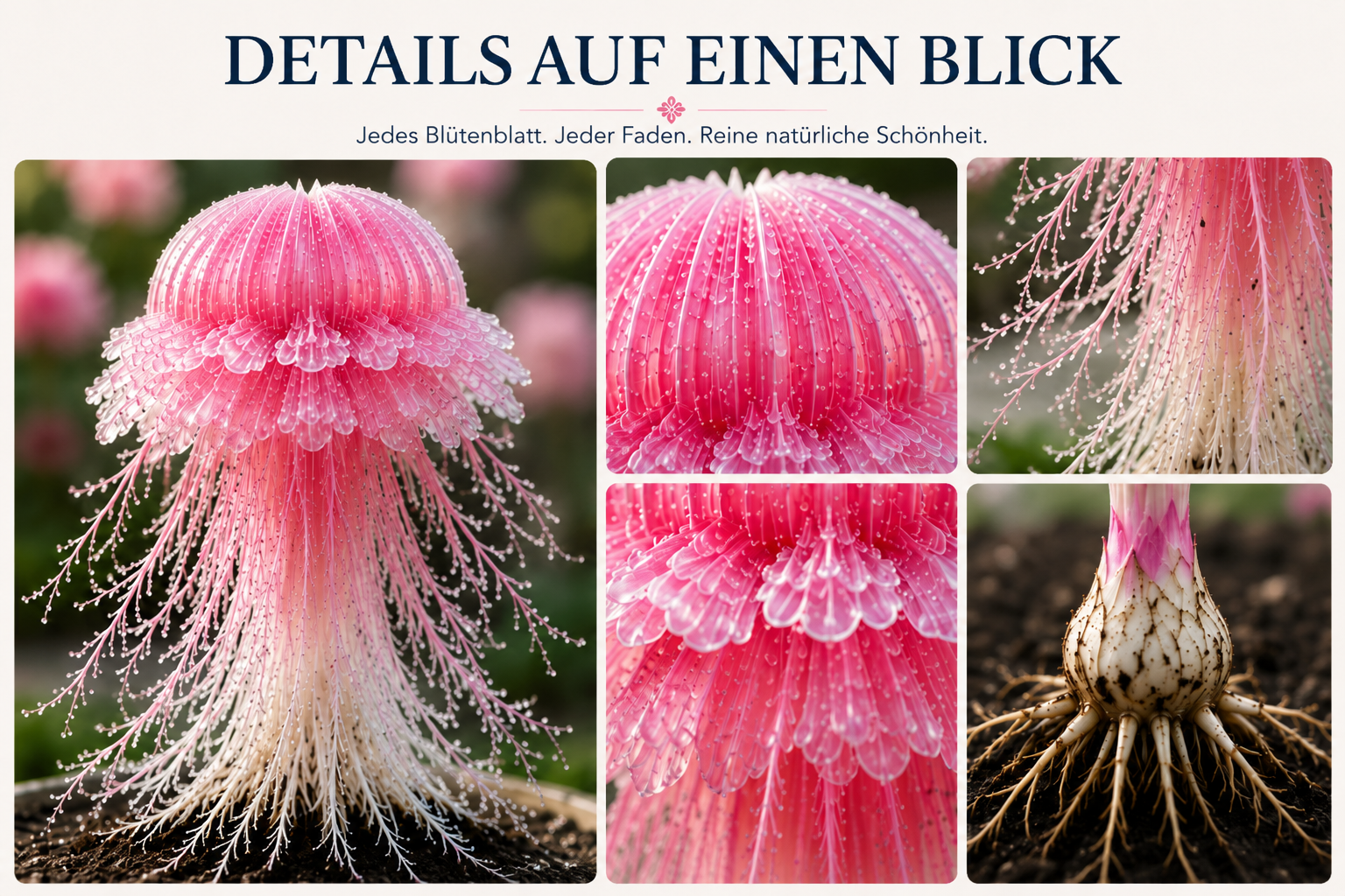 🔥🔥🔥🪼 Seltene Quallenblumenzwiebeln – Die Blume, die aussieht, als würde sie über Ihrem Garten schweben