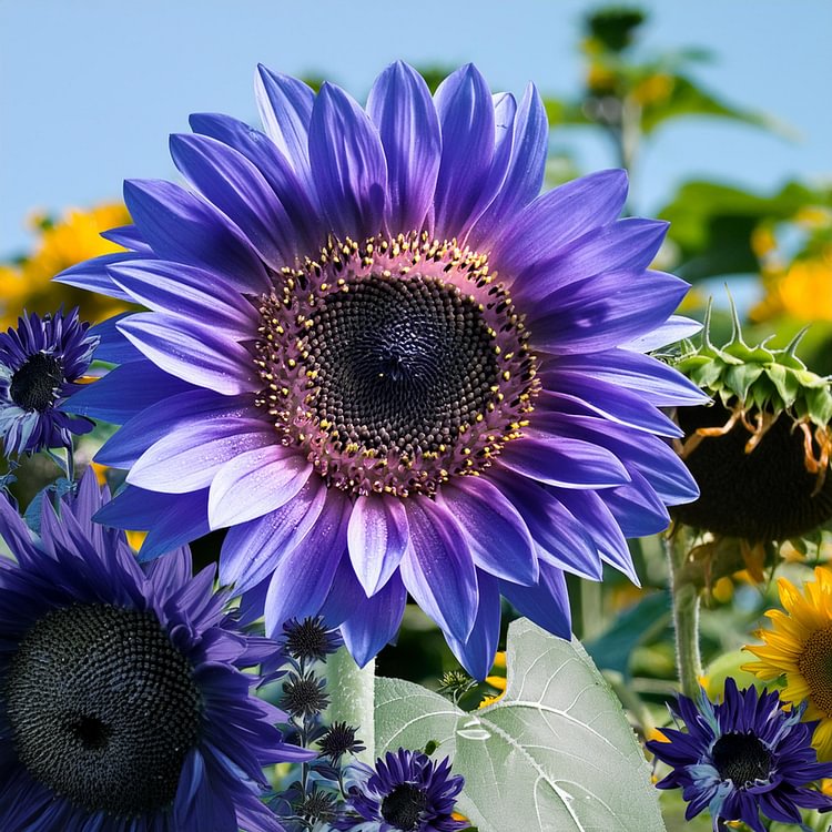 🌻Gemischte Sonnenblumensamen in großen Mengen zum Anpflanzen von Erbstücken im Freien, gentechnikfrei