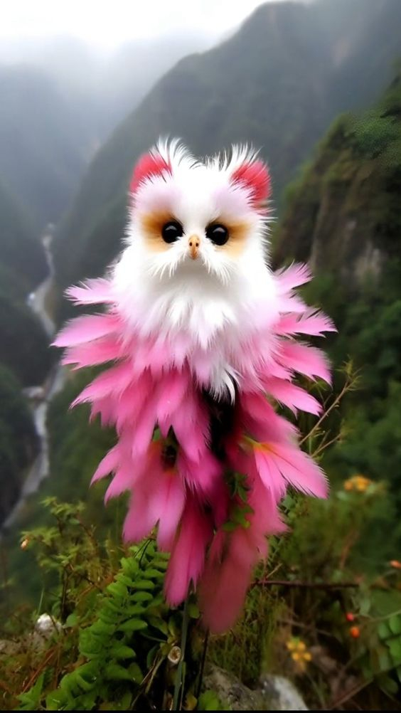 Katzengesichtsblume - Rosa und Weiß