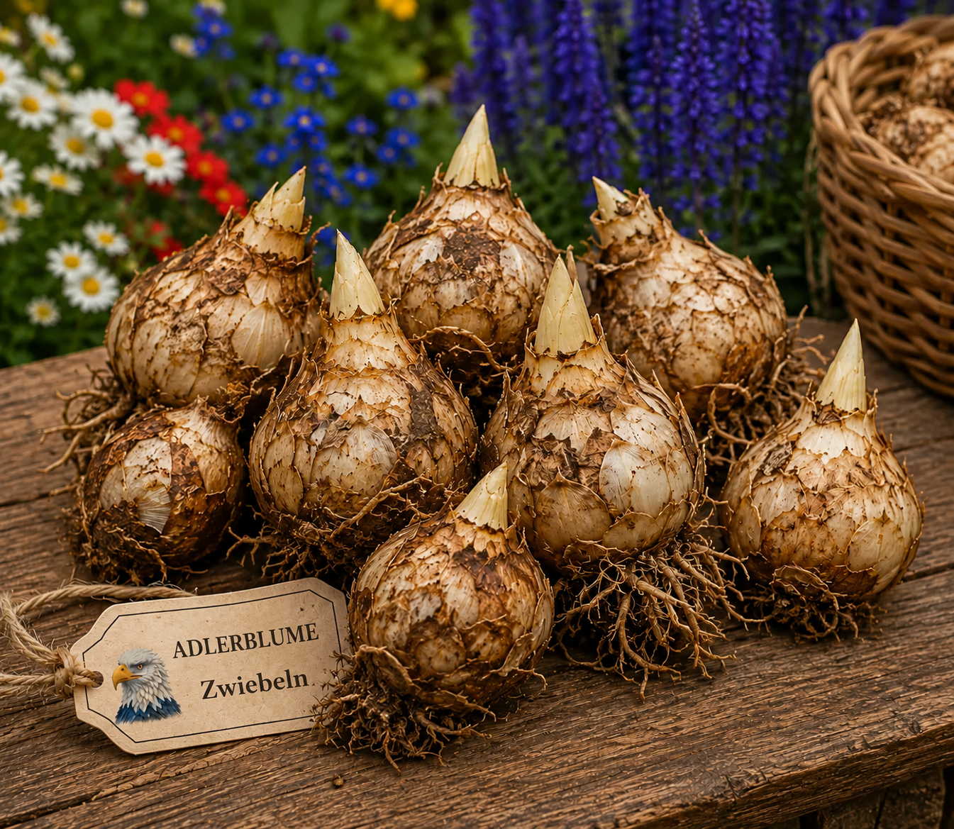 🦅 Amerikanische Adler Blüte (American Pride Eagle Bloom) Zwiebeln – Die majestätische Blume, die einem Weißkopfseeadler ähnelt