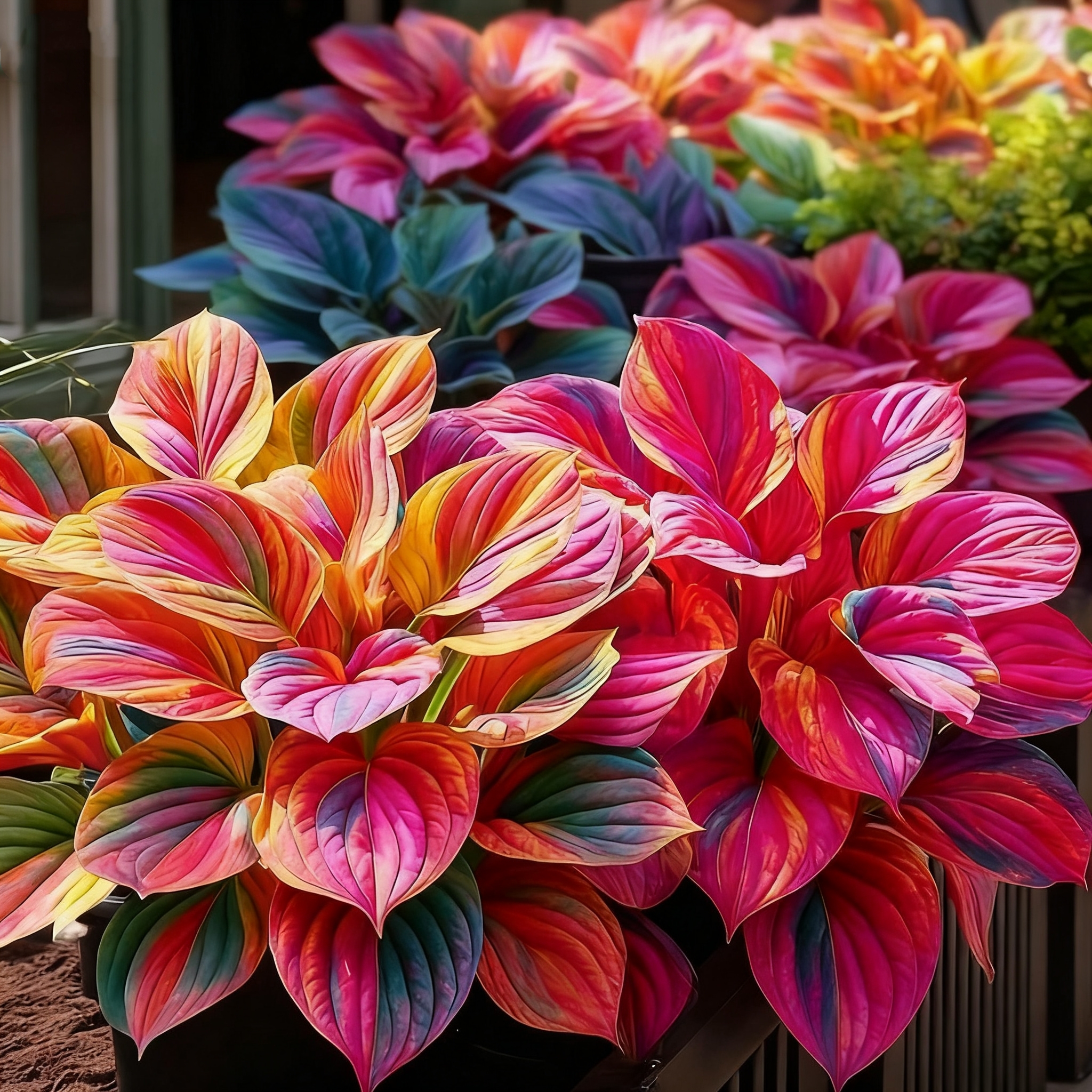 🌈 Limited Edition Rainbow Hostas -Rare Multicolor Foliage, Exclusive to Our Store 🌸