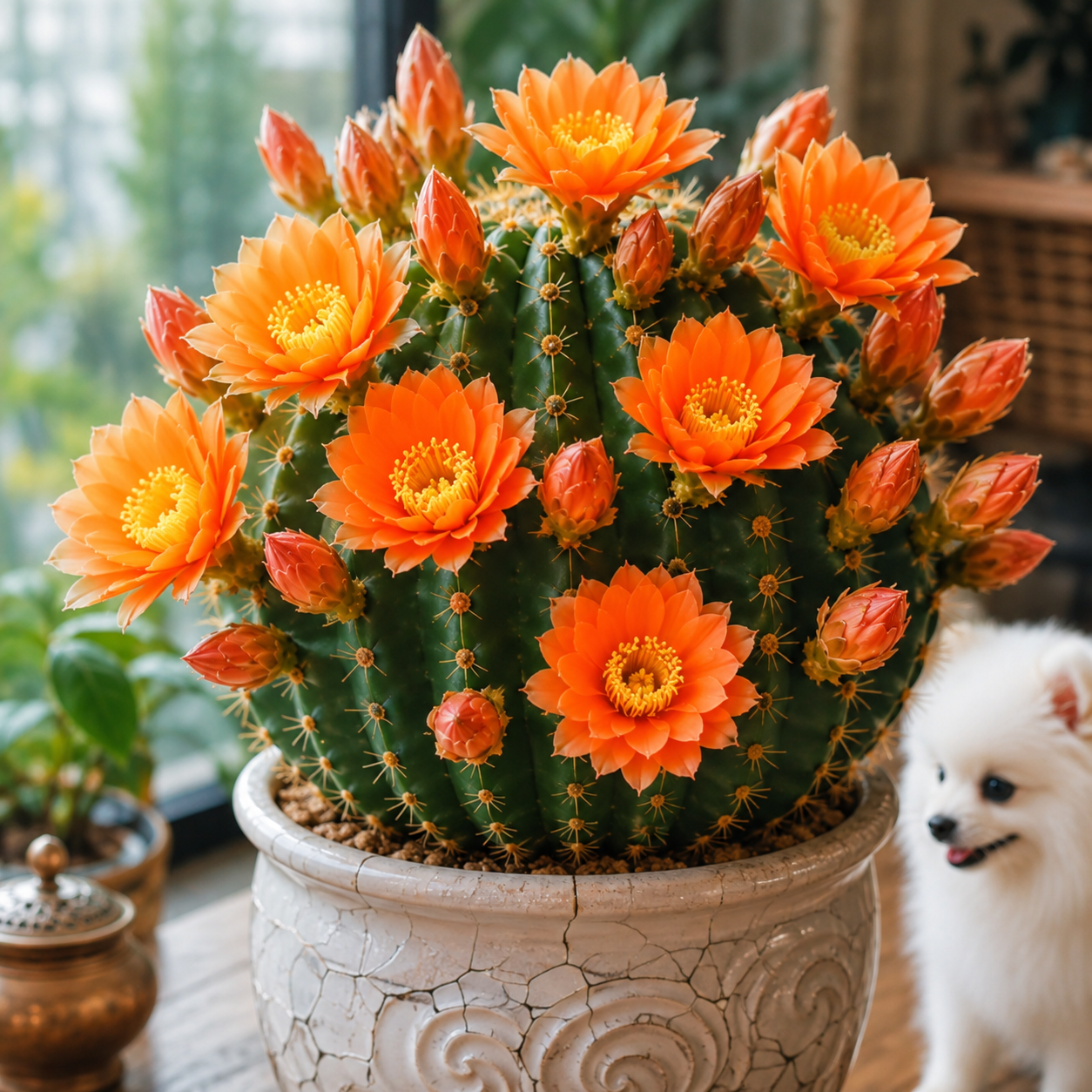 🌵 Dwarf Chin Cactus – The Easy-Care Flower That Blooms from Spring to Winter, Heat-Loving & Sun-Tolerant