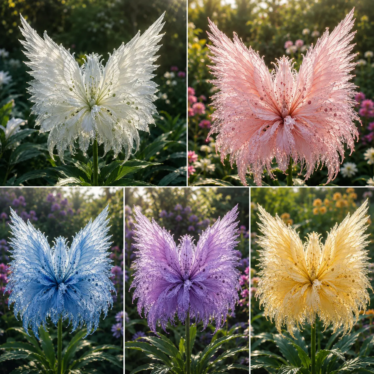 Seltene Engelsflügel Blumenzwiebeln