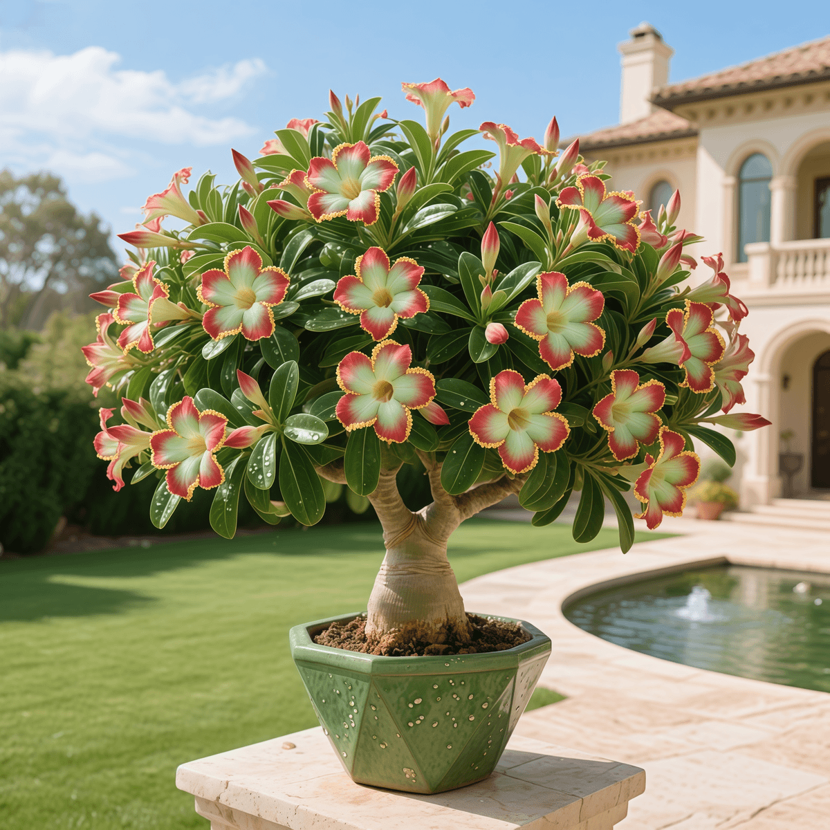 Desert Rose blooming all year round - large flowers, cold and heat resistant, easy to survive