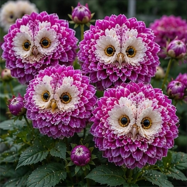 ✨ Magical Plants 🦉 Meet the Owl-Eye Dahlia Bulbs