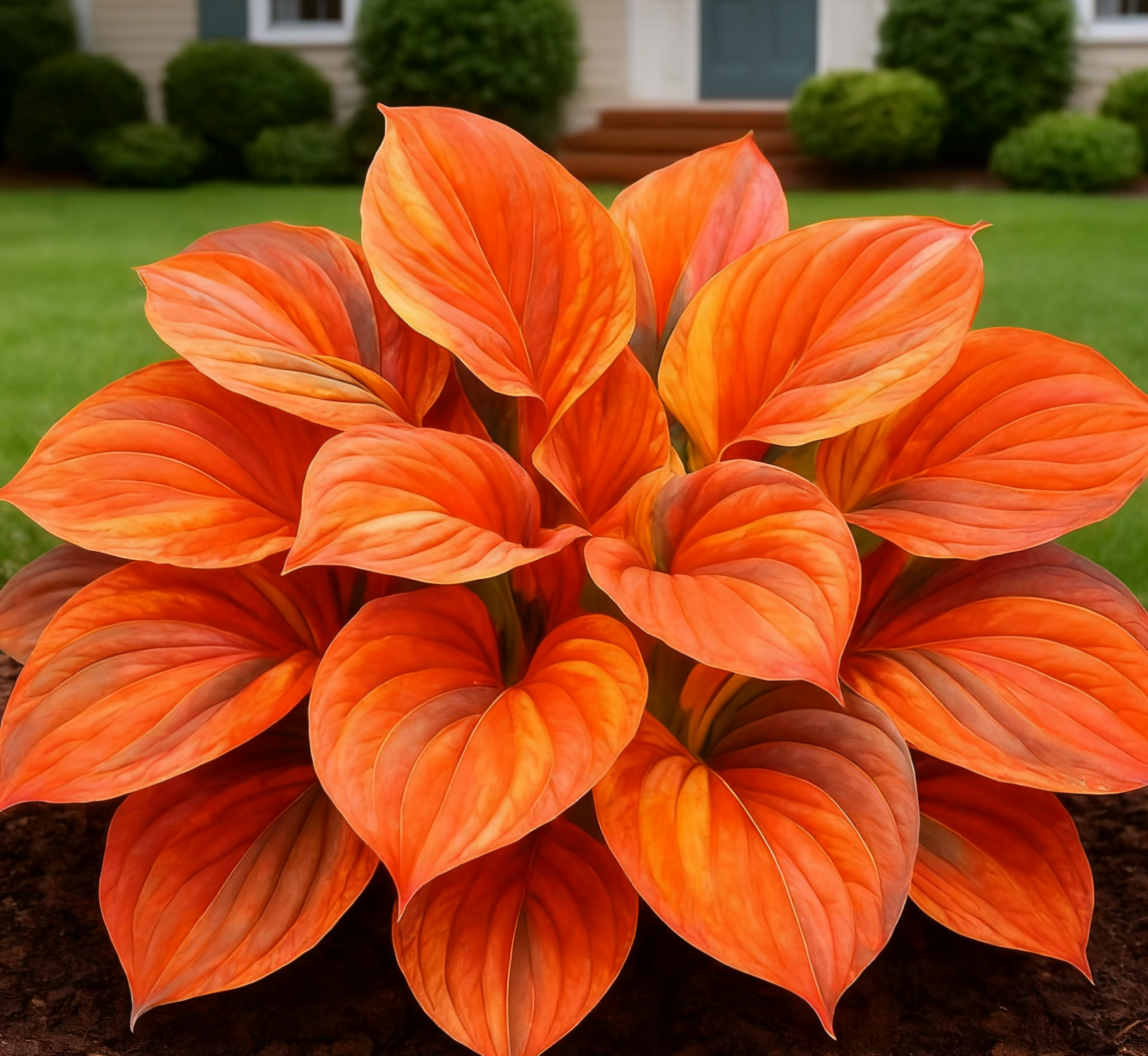 🌿Rare Multicolor Hosta Seeds – Unique Variegated Leaves for Eye🌸