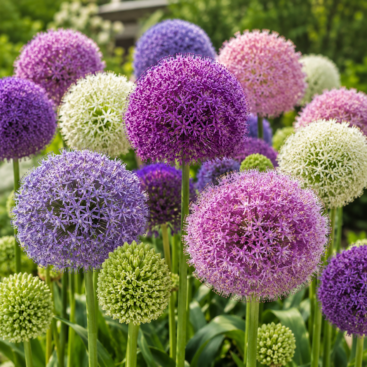 Allium giganteum, Zierlauchblüte