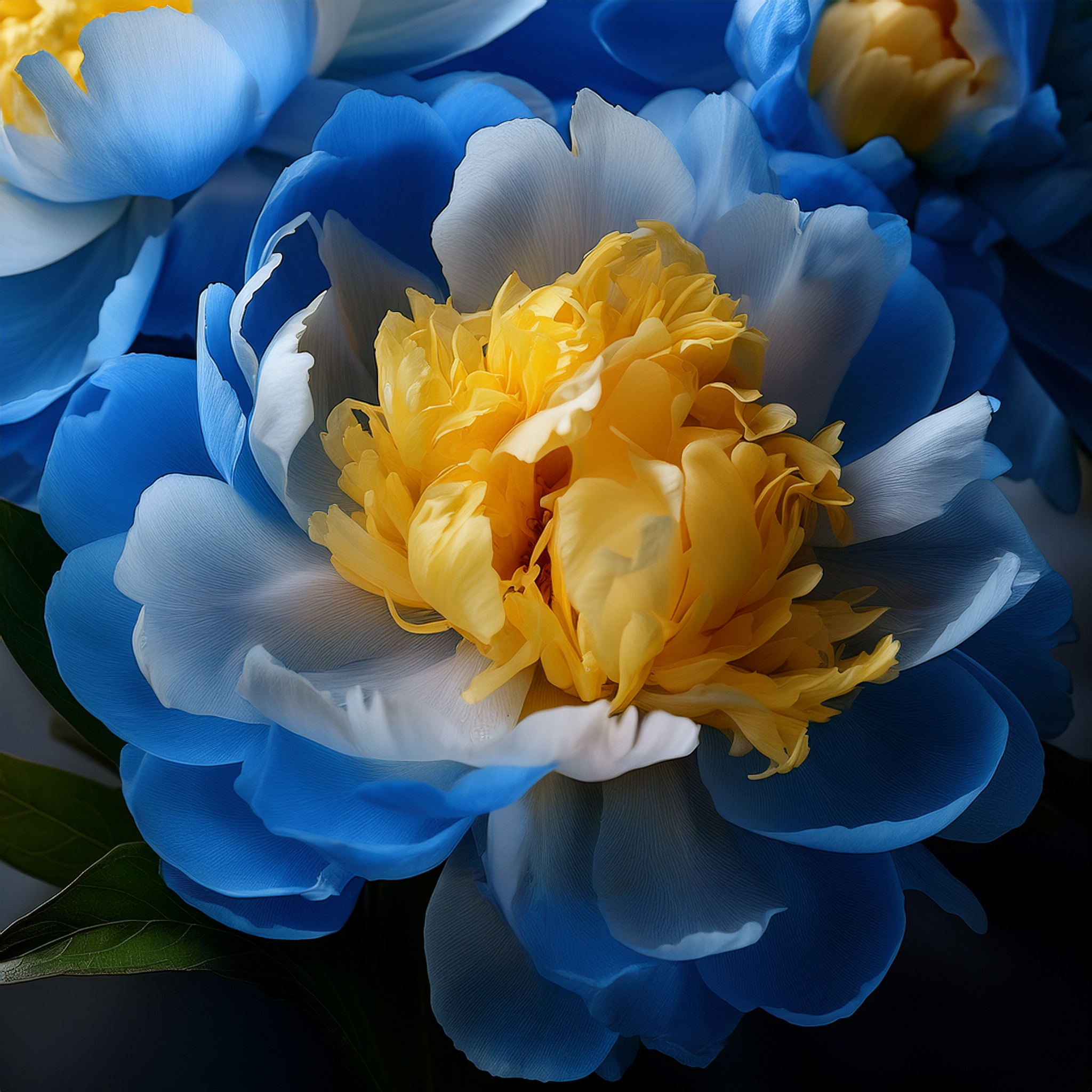 Blau Gelb Pfingstrosen-Blumensamen