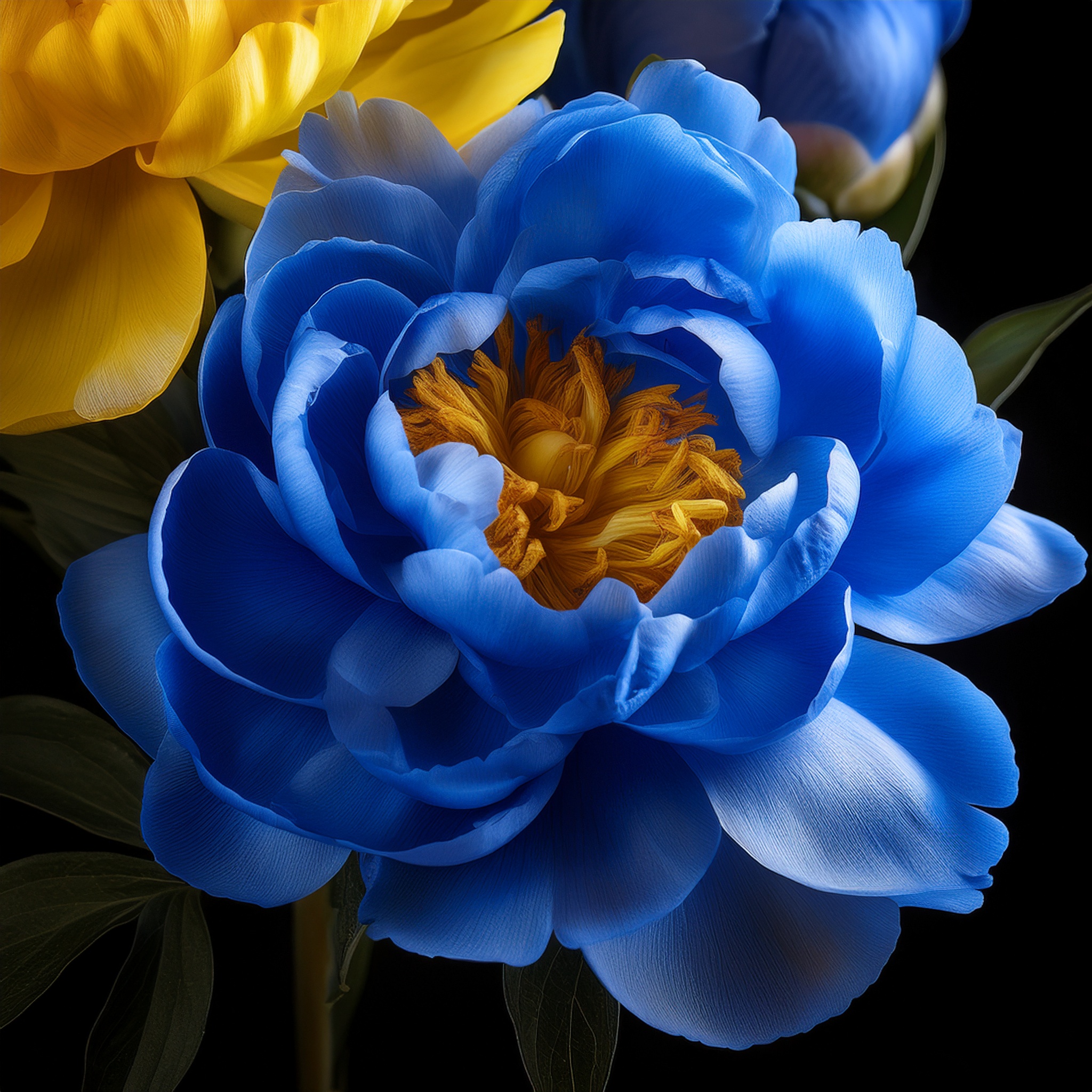 Blau Gelb Pfingstrosen-Blumensamen