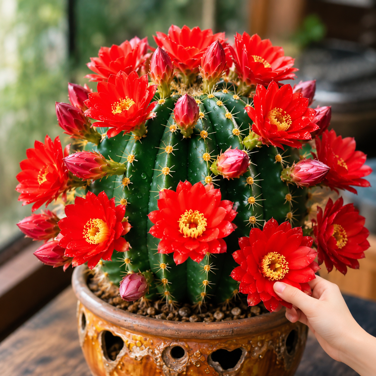 🌵 Dwarf Chin Cactus – The Easy-Care Flower That Blooms from Spring to Winter, Heat-Loving & Sun-Tolerant