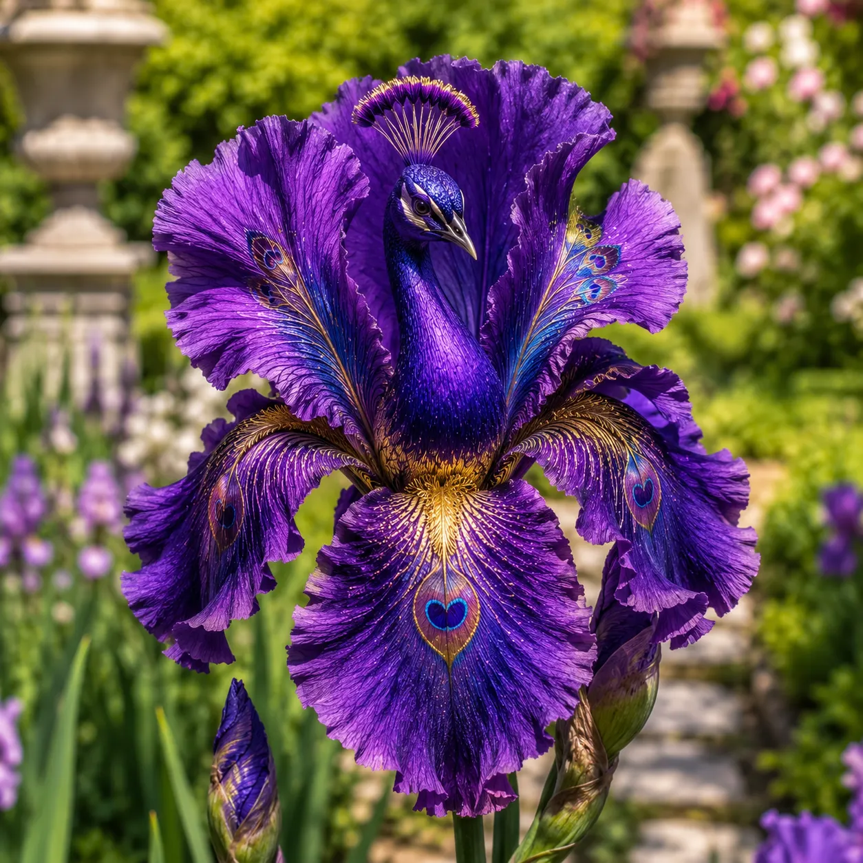 🦚 Rare Peacock Iris Bulbs™ A Garden Bloom So Striking, Guests Will Look Twice