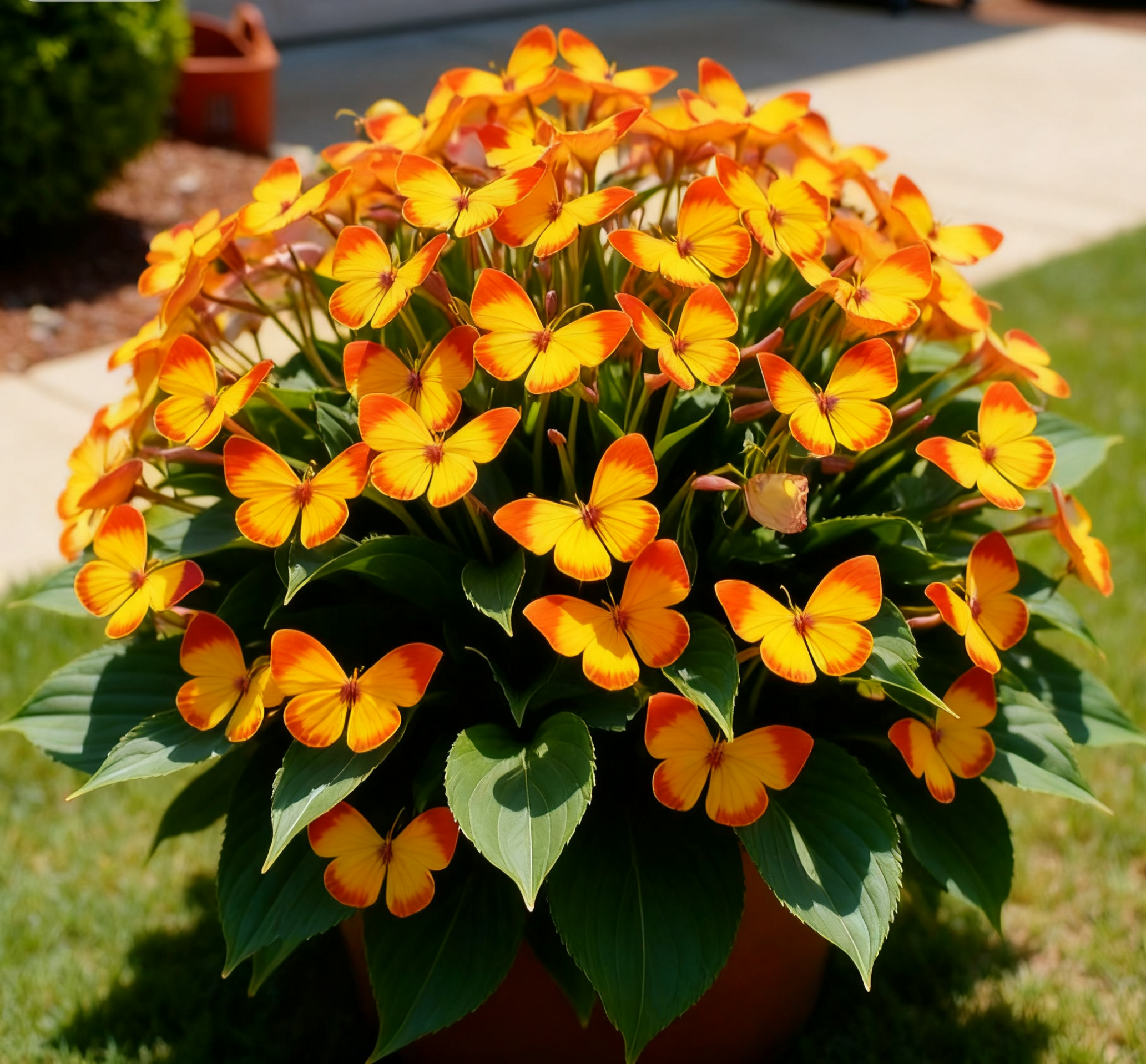 🦋🌈 Verspielte Schmetterlingsblumen – Ein Farbrausch in jedem Blütenblatt! 🌸