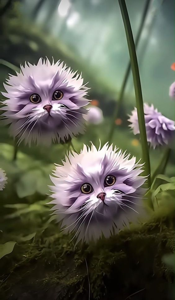 Katzengesicht Blumensamen - Lila Elfe