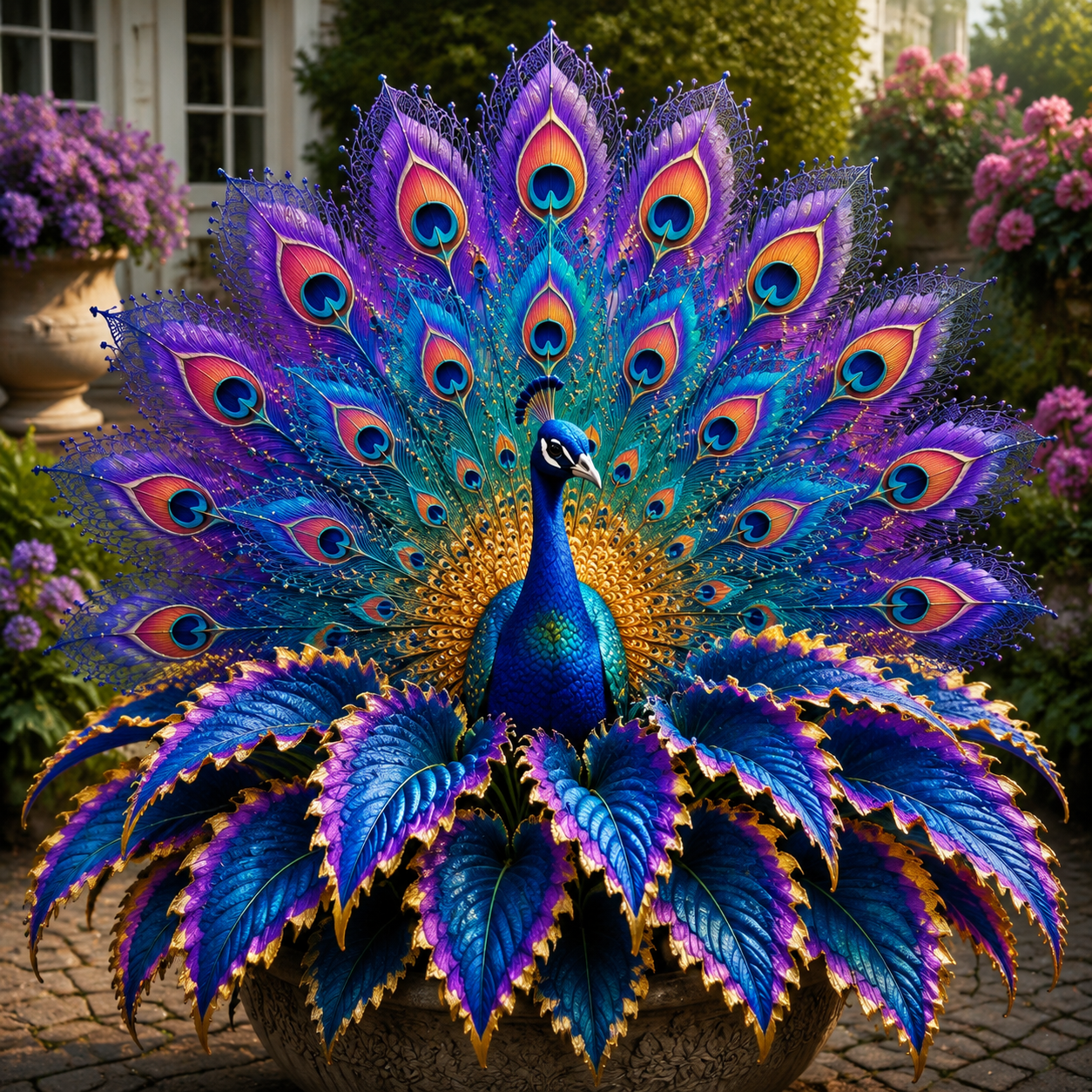 🦚 Königliche Pfauenfeder-Funkie – Die seltene Gartenschönheit, die jedem auffällt