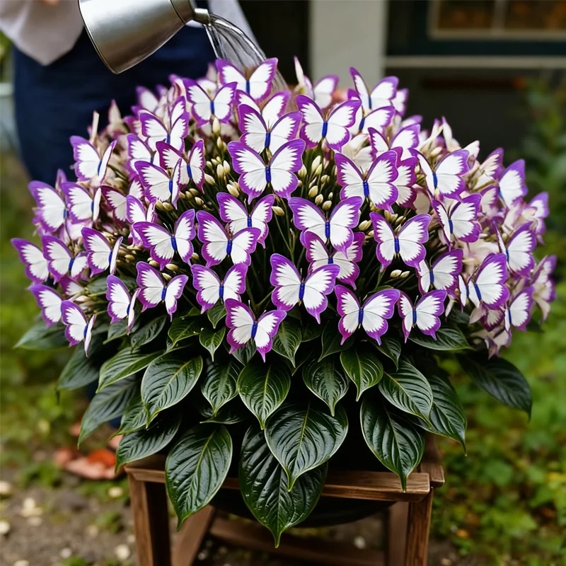 🦋🌈 Verspielte Schmetterlingsblumen – Ein Farbrausch in jedem Blütenblatt! 🌸