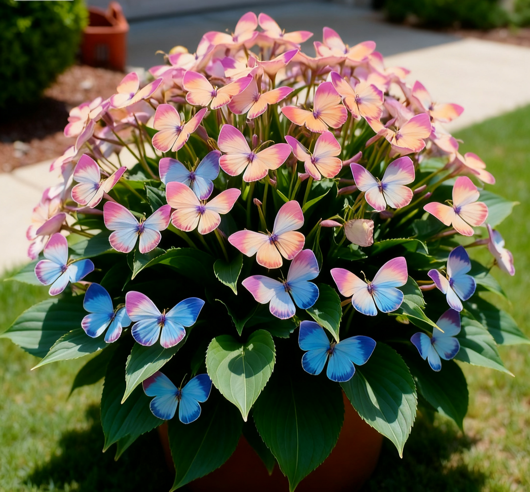 🦋🌈 Verspielte Schmetterlingsblumen – Ein Farbrausch in jedem Blütenblatt! 🌸