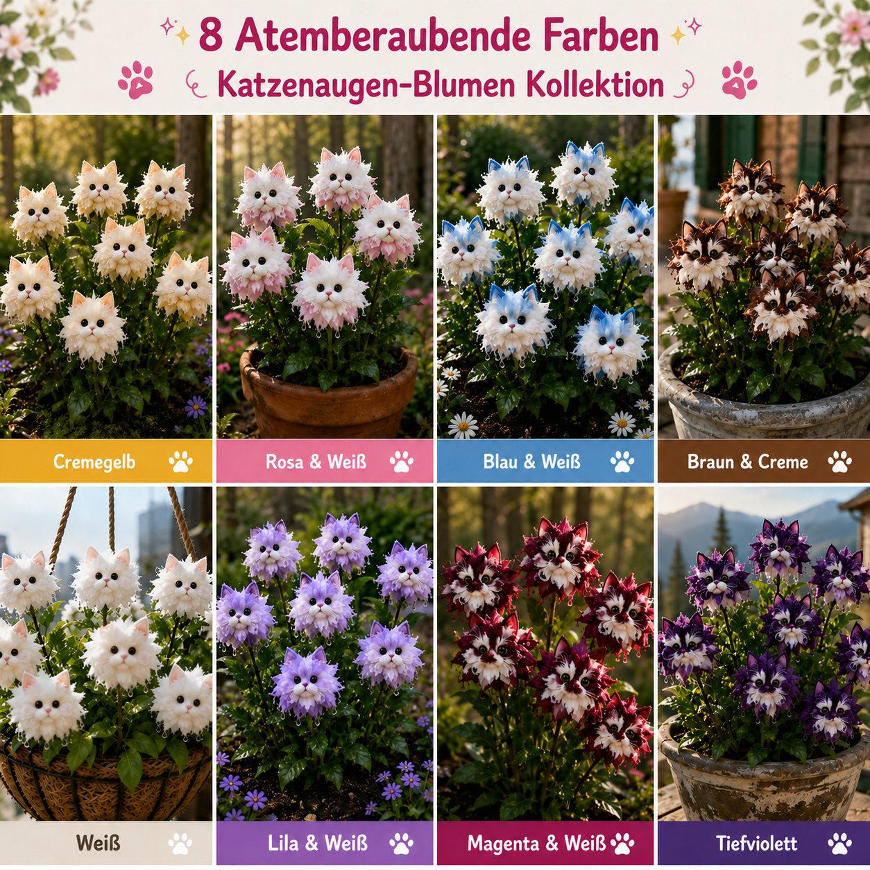 😻Magische Katzenaugen-Blumenzwiebeln – Hübsch, selten und pflegeleicht