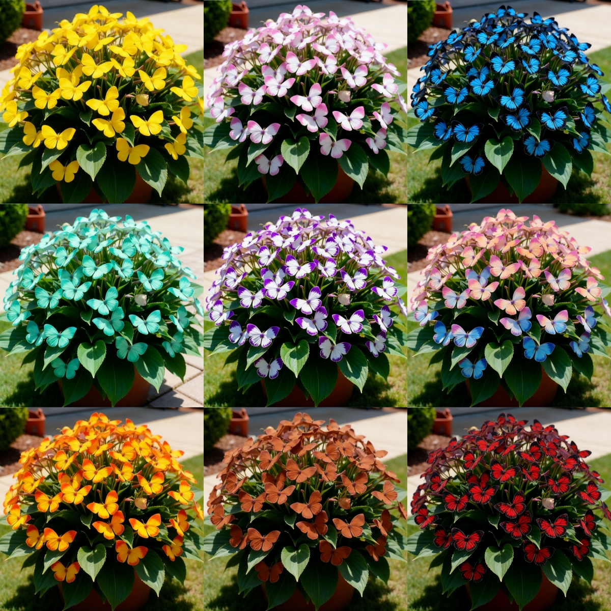 🦋🌈 Verspielte Schmetterlingsblumen – Ein Farbrausch in jedem Blütenblatt! 🌸