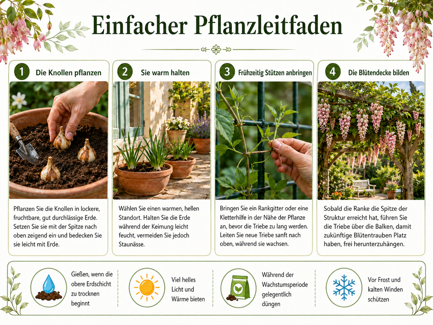 🌿 Seltene Jade-Rebenzwiebeln 2026 – Erschaffen Sie einen traumhaften Wasserfall aus vogelförmigen Blüten