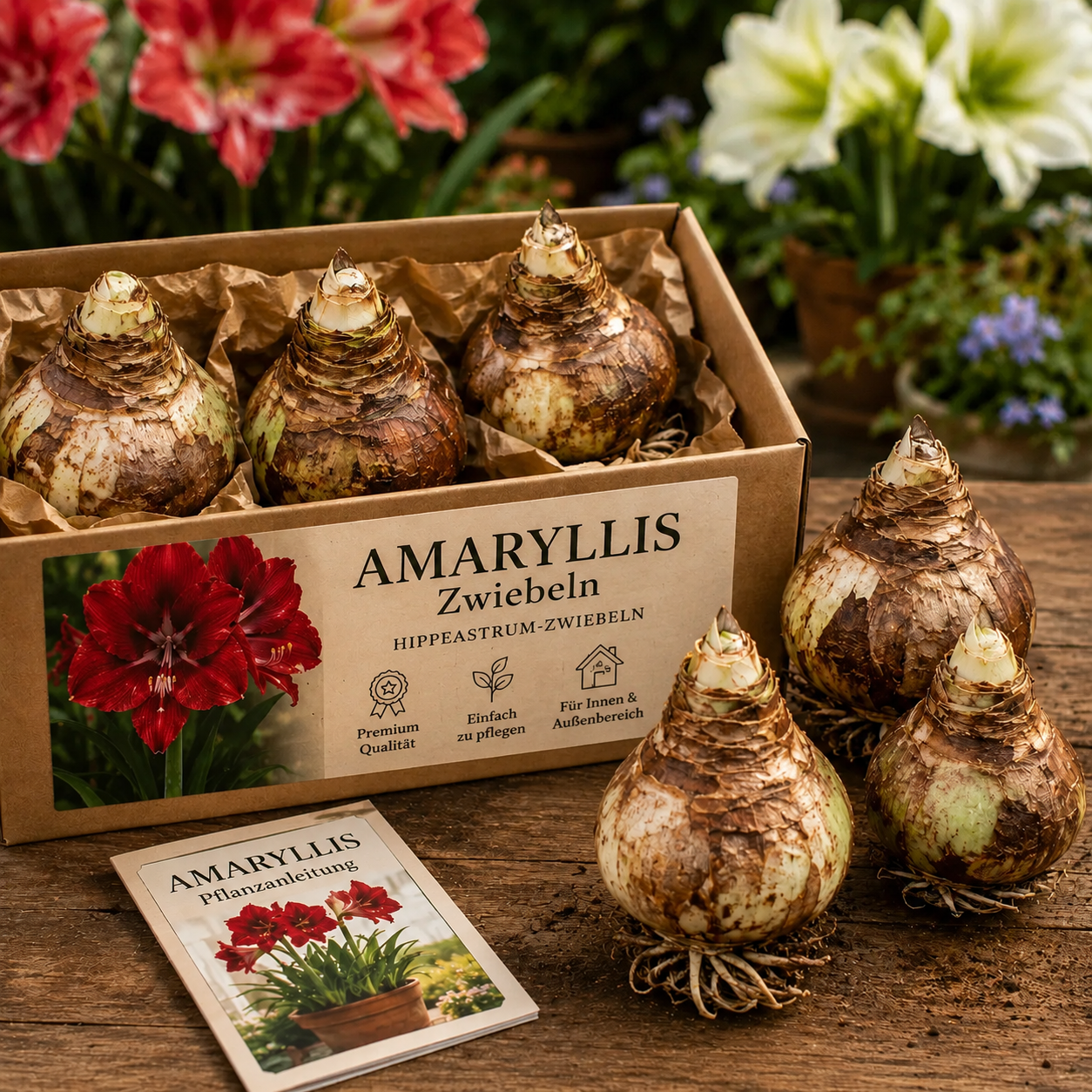 🌺 Riesige Amaryllis-Zwiebeln – 🏆 Gewinner der Gardeners' Choice Collection 2026