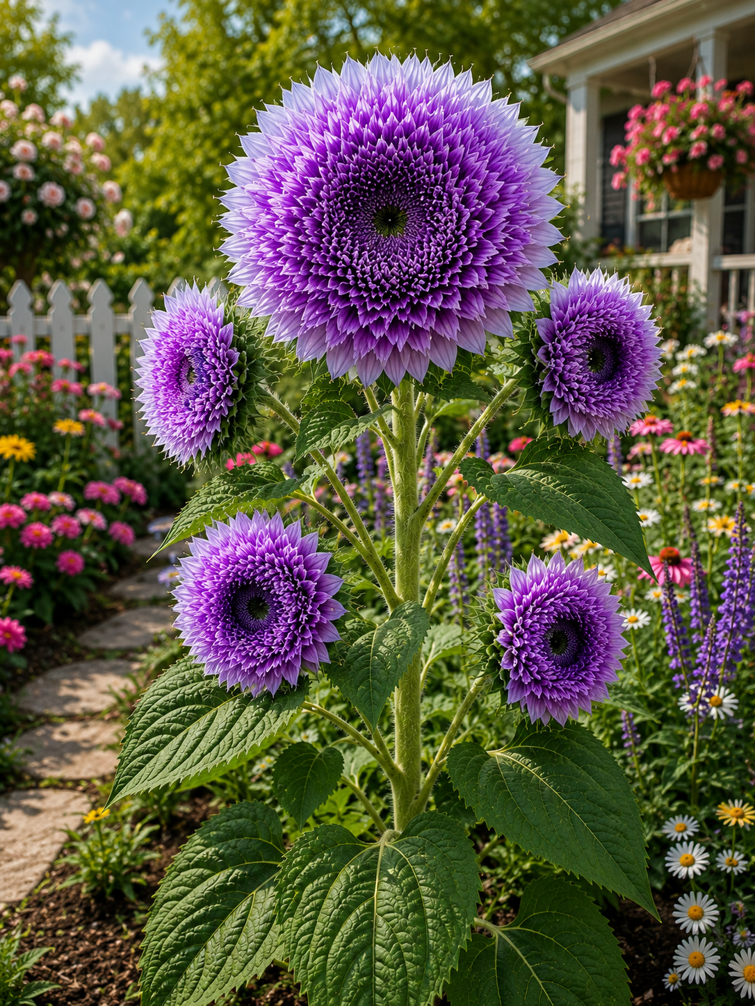 🌈 Regenbogen-Pompon-Sonnenblumensamen – Ziehen Sie die magischsten Sonnenblumen in Ihrem Garten! 🌻✨