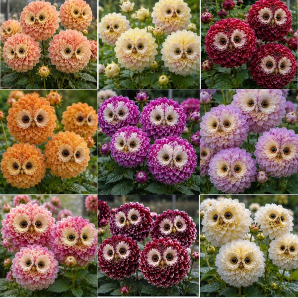✨ Magical Plants 🦉 Meet the Owl-Eye Dahlia Bulbs