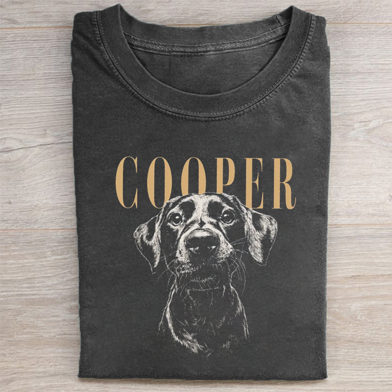 Custom Dog Photo T-shirt