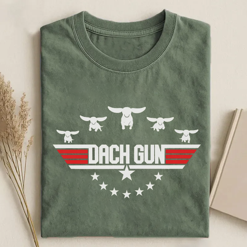 Dog Dachshund Top Dog Dach Gun T-shirt
