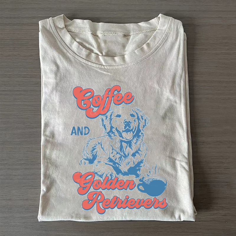 Retro Golden Retriever T-shirt