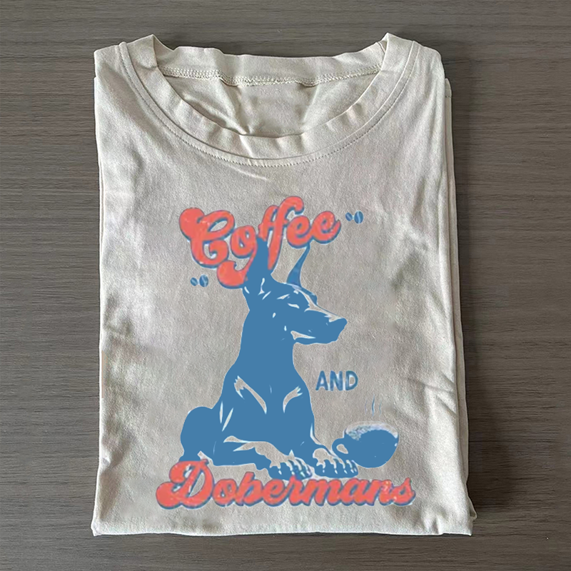 Coffee and Dobermans T-shirt
