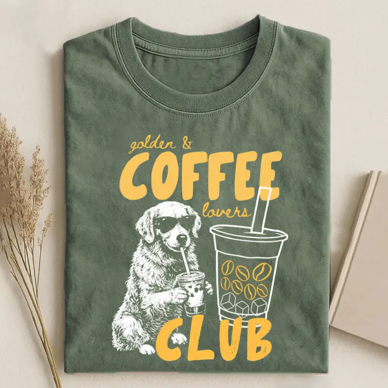 Golden and Coffee Lovers Club T-shirt