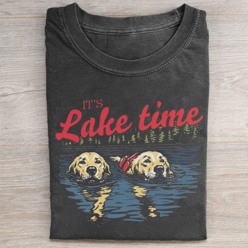 Lake Time Shirt Dog Lover T-shirt
