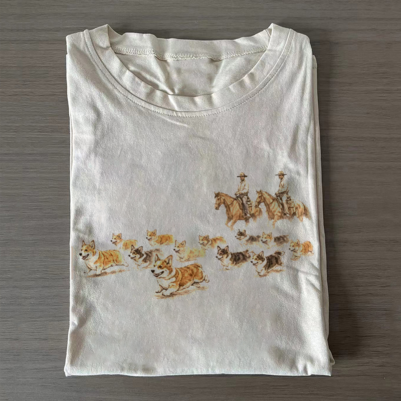 Western Corgi T-shirt
