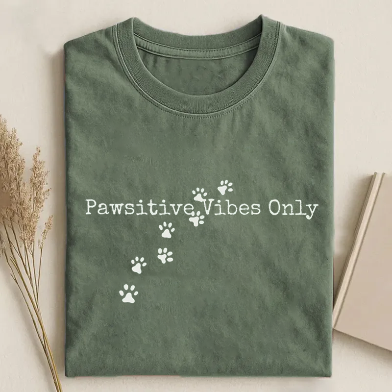 Pawsitive Vibes Only T-shirt