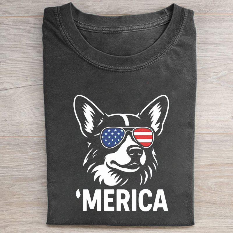Corgi USA Patriotic T-shirt