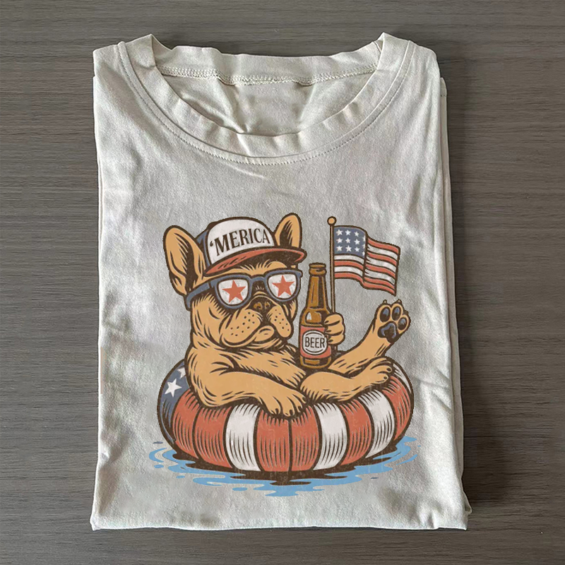 Patriotic Frenchie T-shirt