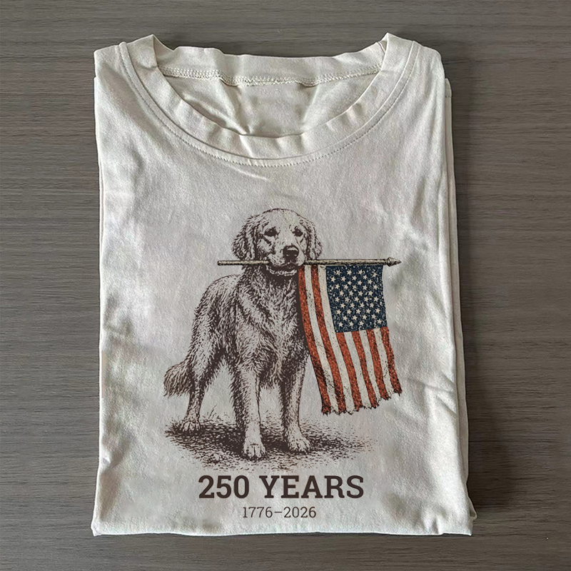 Golden Retriever Patriotic T-shirt