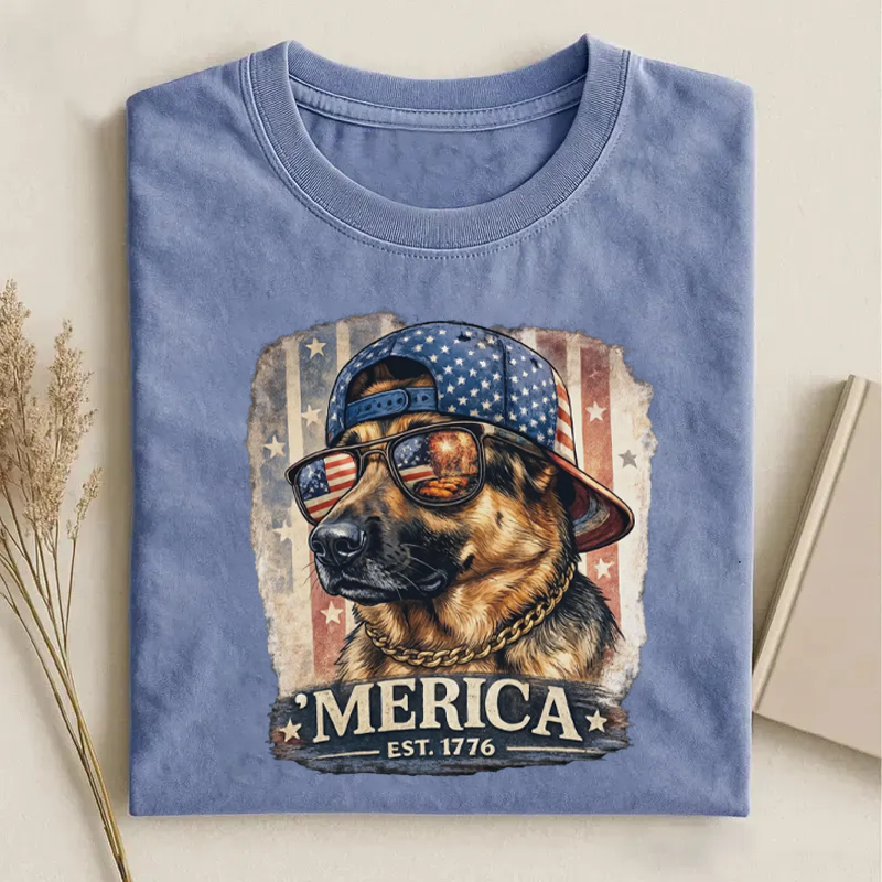 German Shepherd Patriotic T-shirt