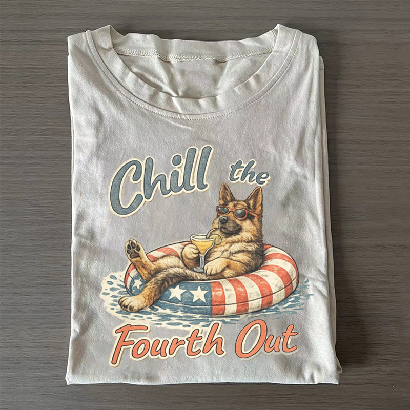 German Shepherd Fourth of July T-shirt