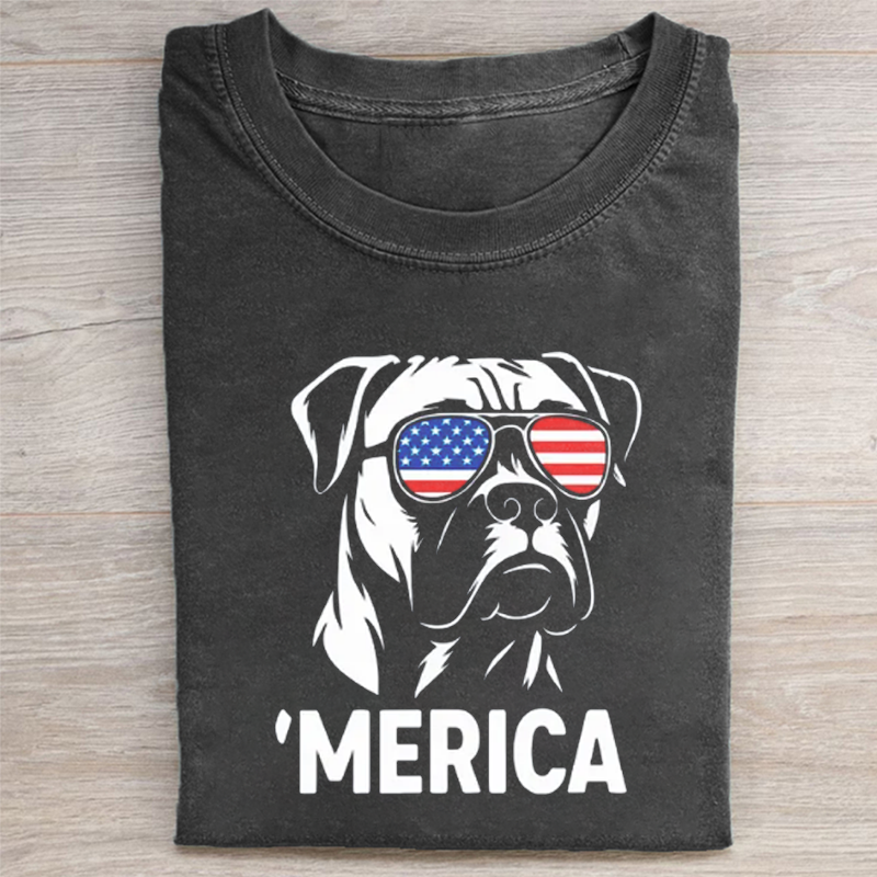 Boxer Dog 'Merica T-shirt